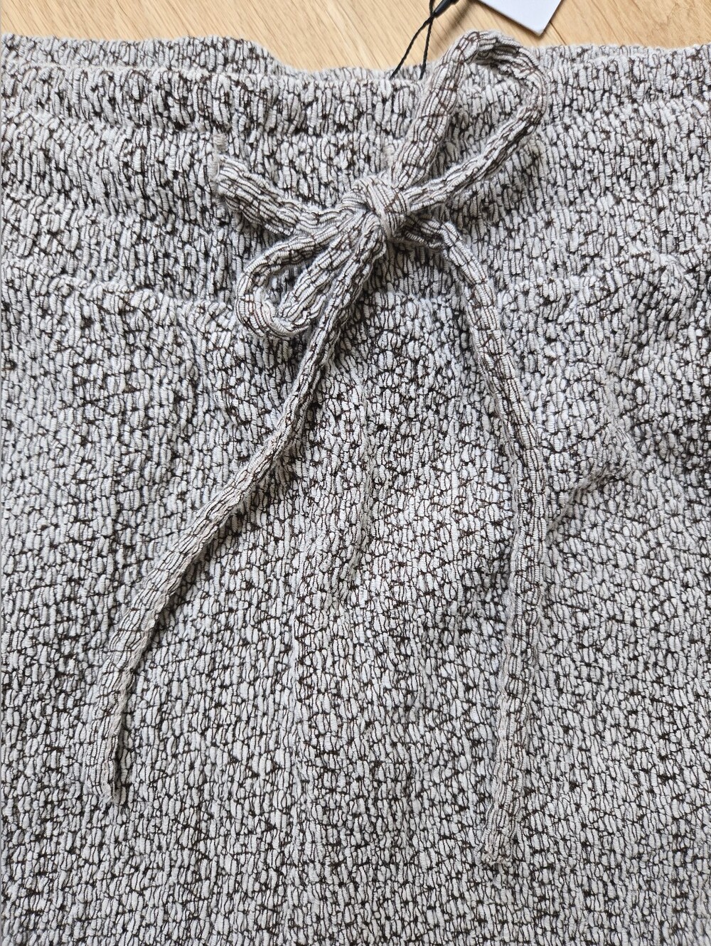 Zara Women's Wide-Leg Textured Knit Pants - Picture 3 of 7